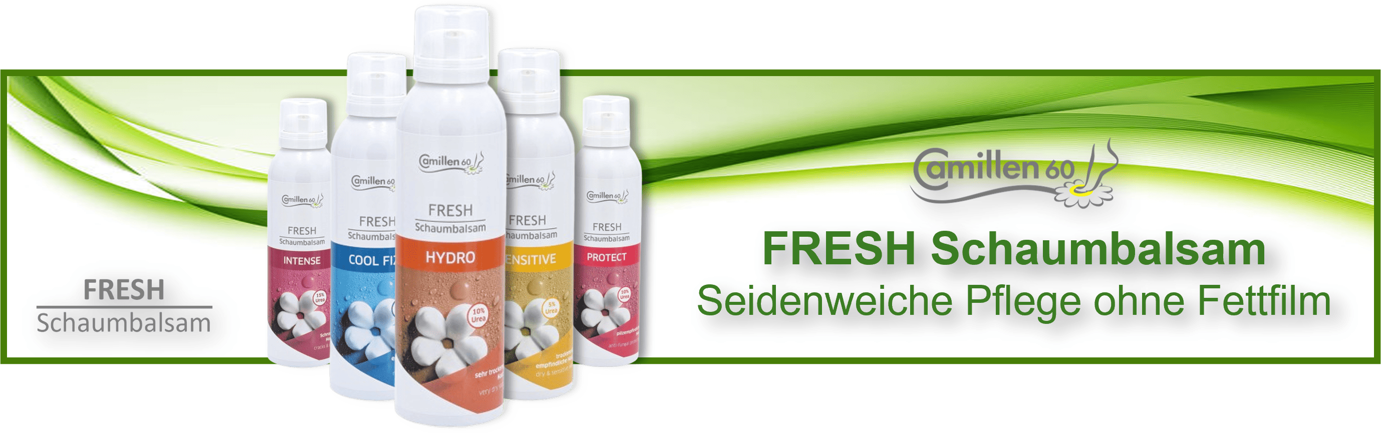 Camillen 60 FRESH Schaumbalsam in 5 Sorten