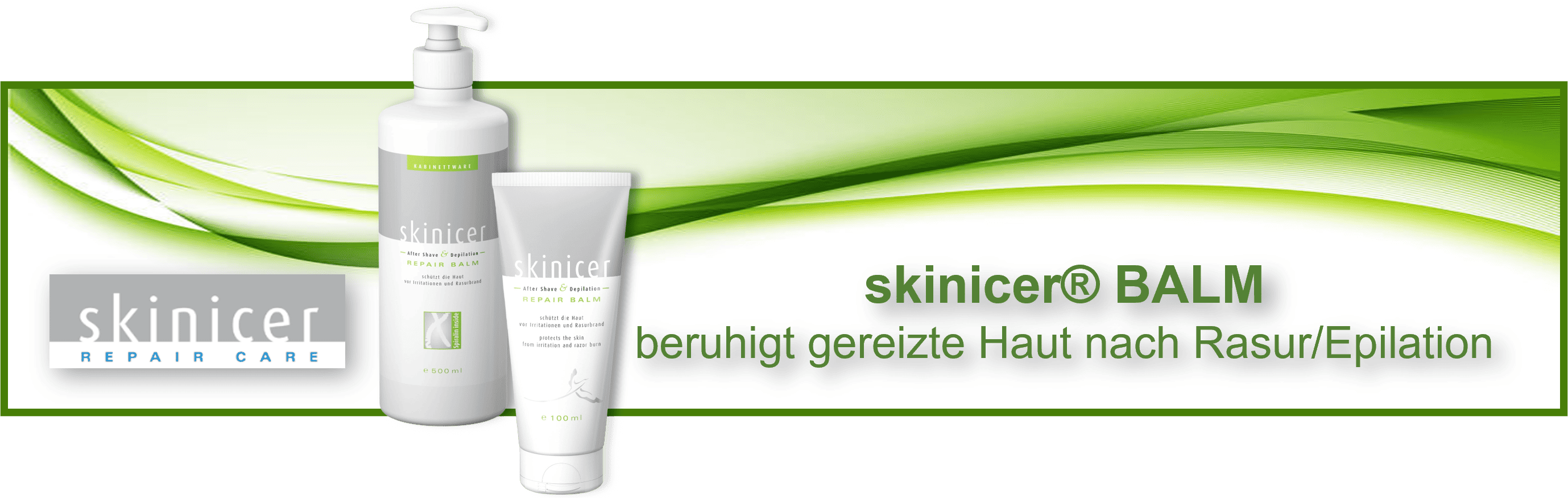 skincer® Balm - beruhigt gereizte haut nach Rasur und Haarentfernung / Epilation