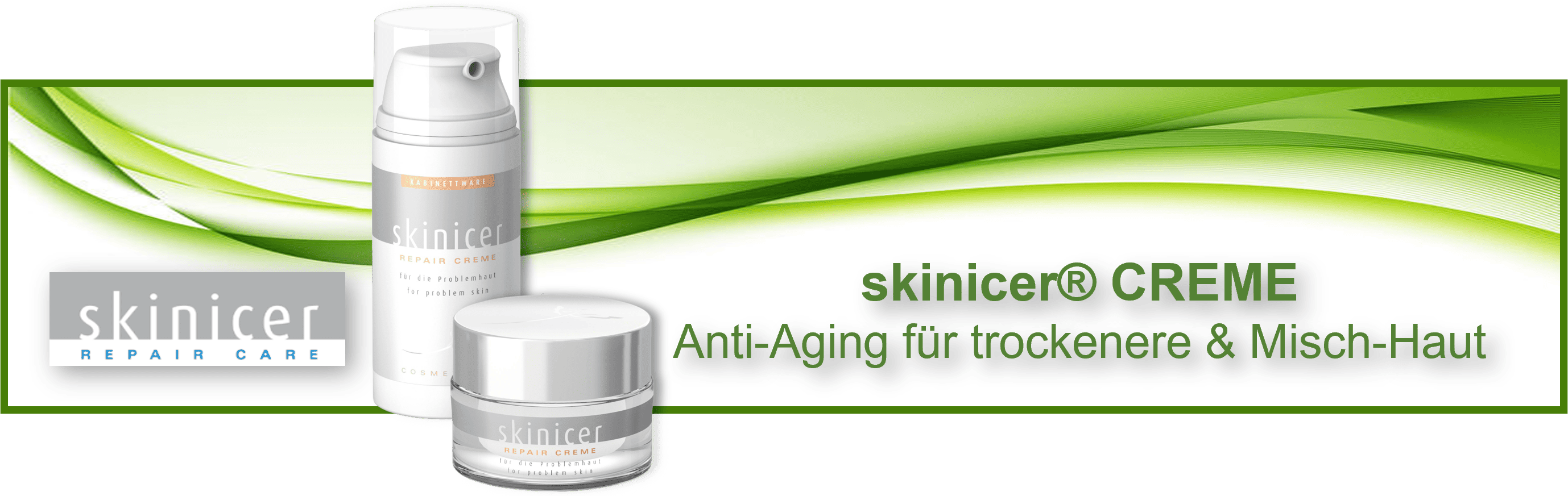 skincer® Creme - Anti-Aging bei anspruchsvollerer, reiferer oder trockener Problemhaut