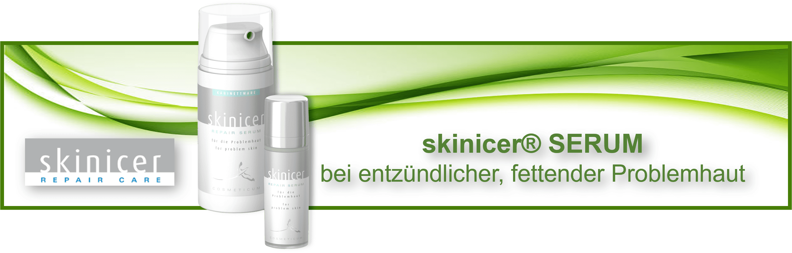 skincer® Serum - bei jüngerer, entzündlicher und fettender Haut mit Akne, Pickeln und Pusteln
