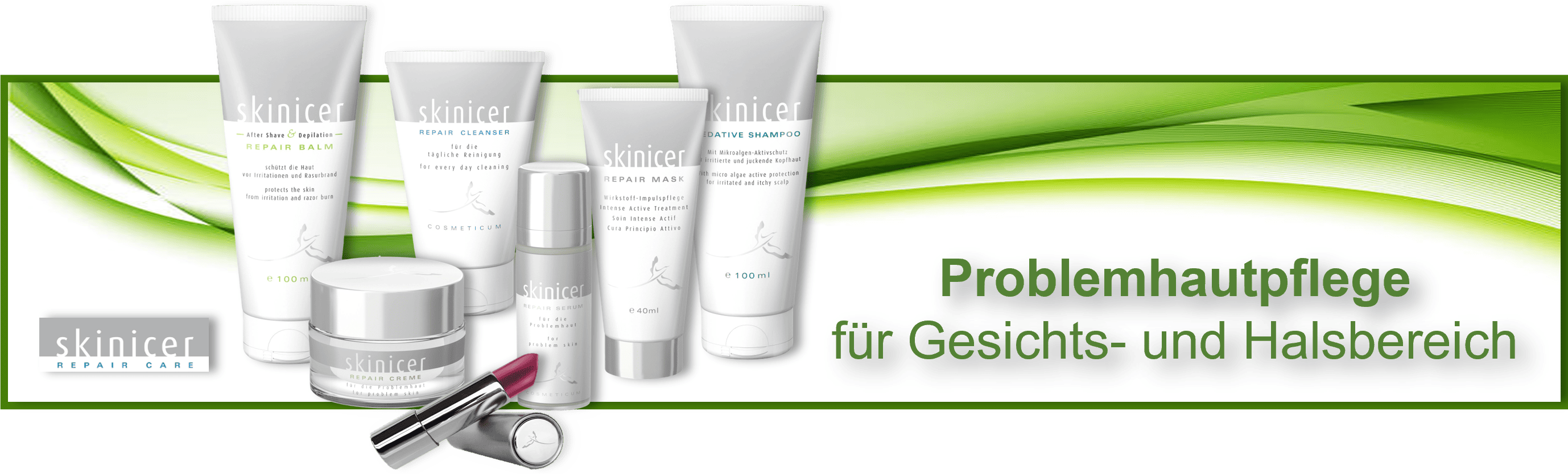 skinicer - Spezialpflege für entzündliche, fettige oder trockene Problemhaut