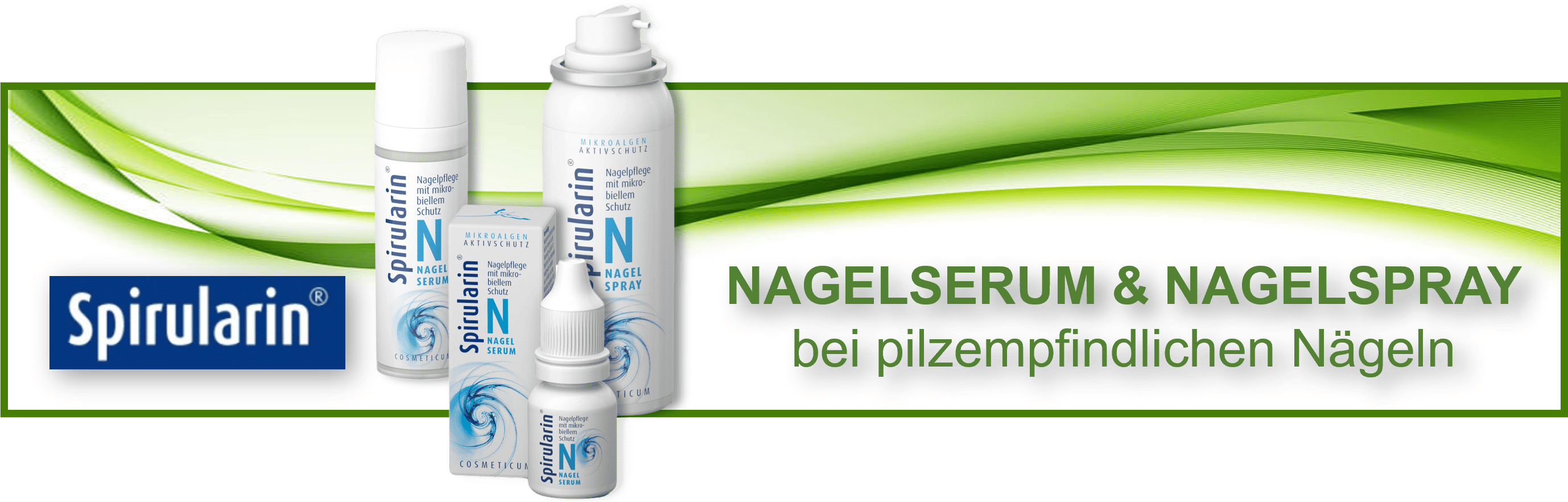 Spirularin® NAGELSERUM und NAGELSPRAY bei pilzempfindlichen Nägeln
