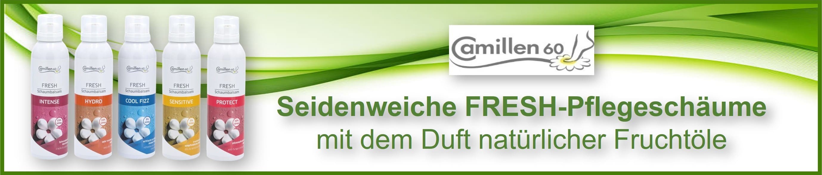 Seidenweiche FRESH Fußpflegeschäume von Camillen 60