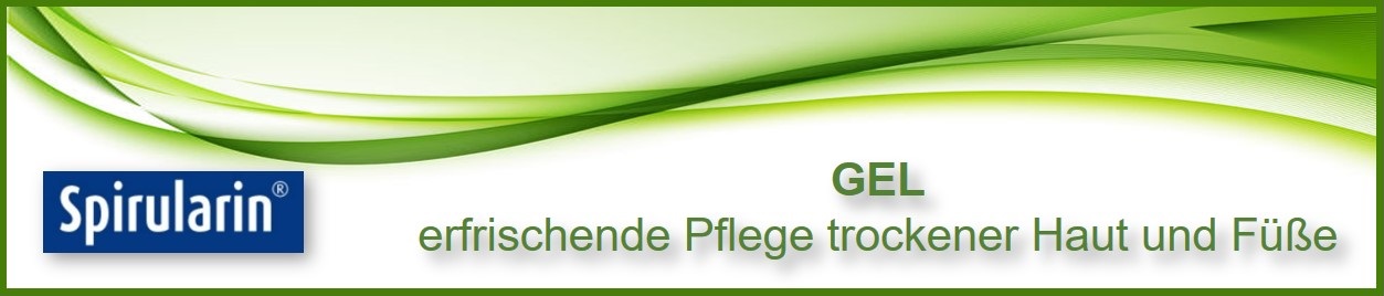 Spirularin GEL - erfrischende Pflege trockener Haut und Füße