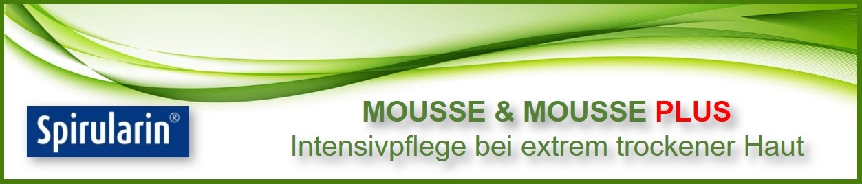 Spirularin MOUSSE oder MOUSSE PLUS - Intensivpflege bei extrem trockener Haut