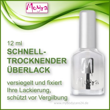 Moyra schnelltrocknender Überlack