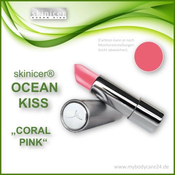 skinicer® OCEAN KISS Lippenstift Coral Pink