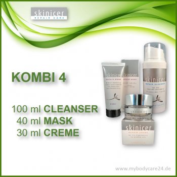 skinicer®-Sparset 4: CLEANSER plus MASK plus CREME (UVP: 106,00 €)