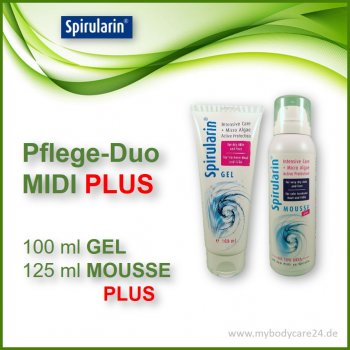 Spirularin®-MIDI-Hautpflege-Duo: 100 ml GEL mit 125 ml MOUSSE PLUS