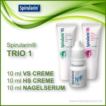 Spirularin TRIO mit Nagelserum, VS Creme und HS Creme