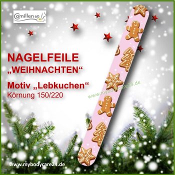 Camillen60 Weihnachts-Nagelfeile Lebkuchen