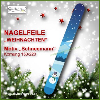 Camillen60 Weihnachts-Nagelfeile Schneemann