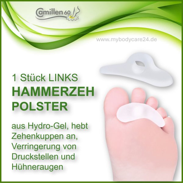 Camillen 60 Hammerzehpolster links
