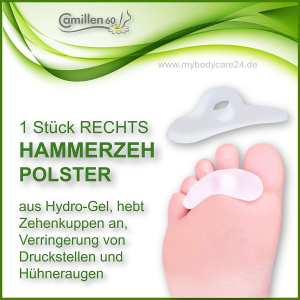Camillen 60 Hammerzehpolster rechts