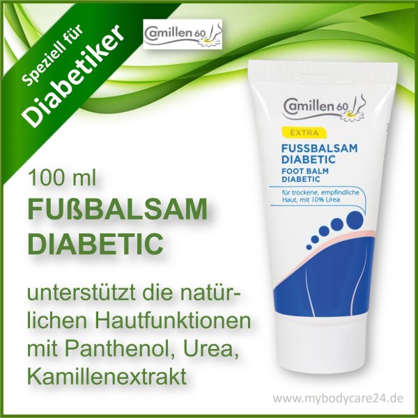 DIABETIC Fußbalsam | Diabetiker Intensivpflege empfindlicher Fußhaut