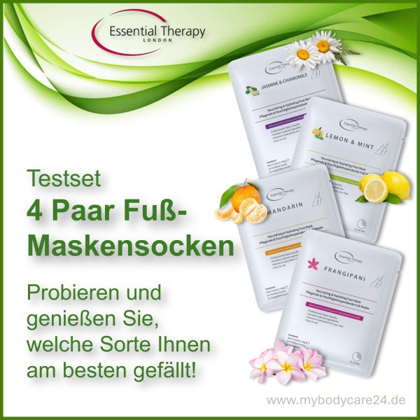 4er Testset Fußmasken-Socken