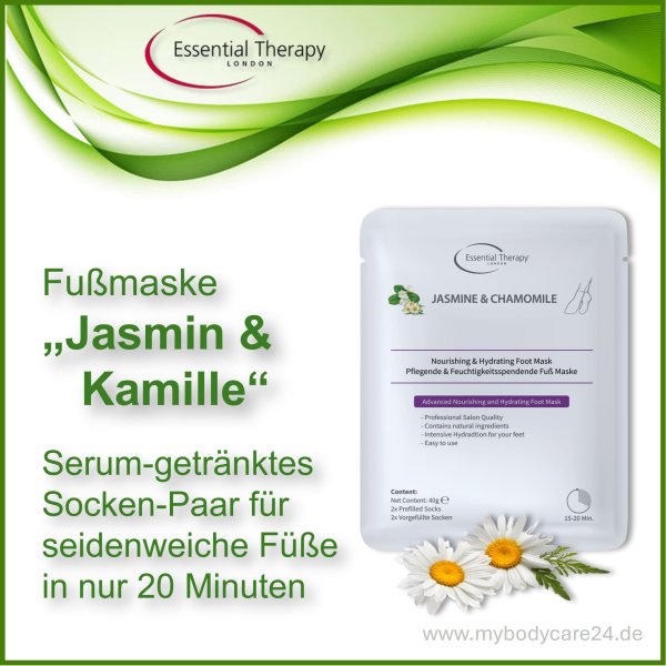 Socken-Fußmaske "Jasmin-Kamille"