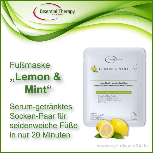 Socken-Fußmaske "Lemon-Mint"