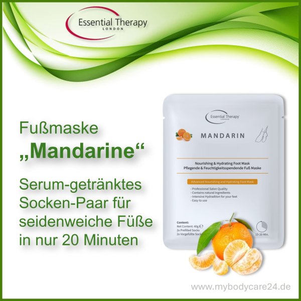 Socken-Fußmaske "Mandarine"