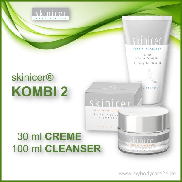 Skinicer® SET 2: REPAIR Cleanser + REPAIR Creme