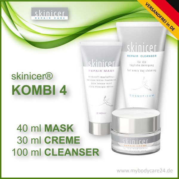 Skinicer® SET 4: REPAIR Cleanser + REPAIR Mask - REPAIR CREME