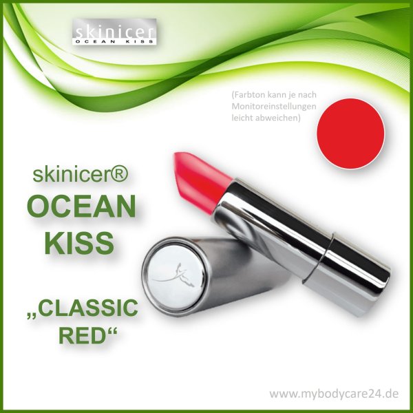 skinicer® OCEAN KISS Lippenstift Classic Red