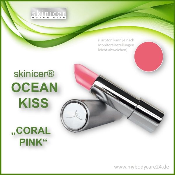 skinicer® OCEAN KISS Lippenstift Coral Pink