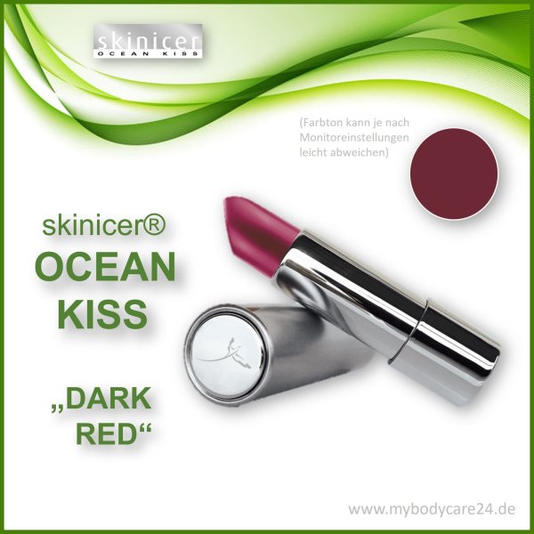 skinicer® OCEAN KISS Lippenstift Dark Red