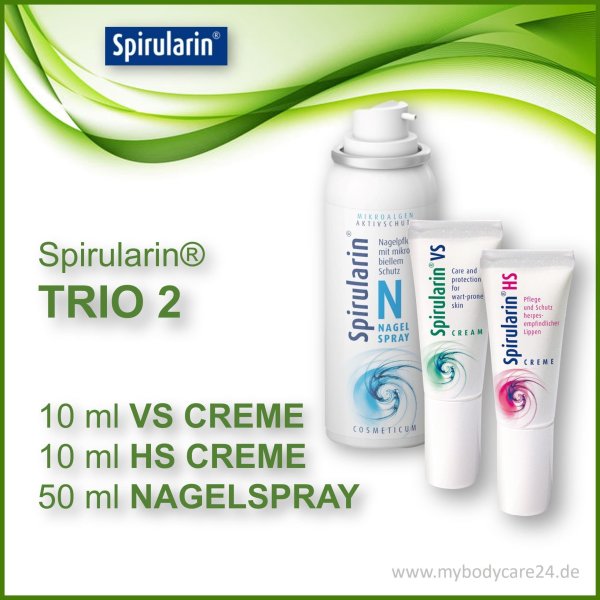 Spirularin TRIO mit Nagelserum, VS Creme und HS Creme