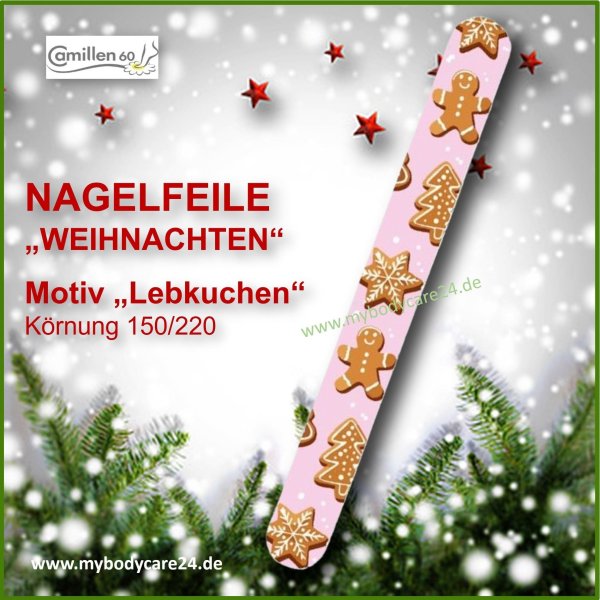 Camillen60 Weihnachts-Nagelfeile Lebkuchen