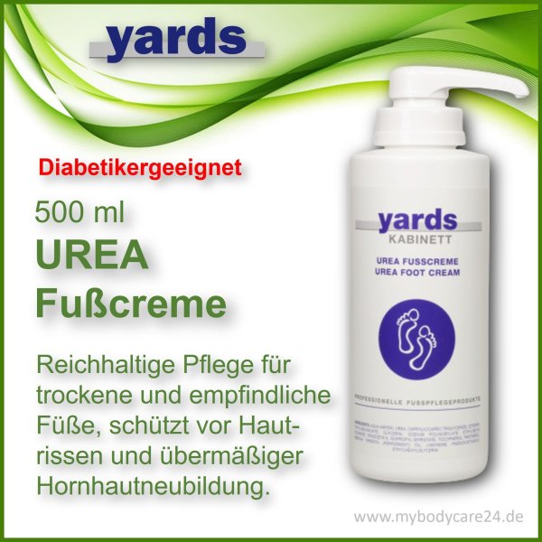 YARDS Urea Fußcreme 500 ml Vorratsspender