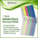 Camillen 60 Nagelfeile Körnung 150/220 in 6 Farben