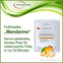 Fußmasken-Socken, getränkt, "Mandarine"-Duft