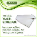 100 reißfeste Vliesstreifen für Waxing / Sugaring 20x7 cm- mehrfach verwendbar